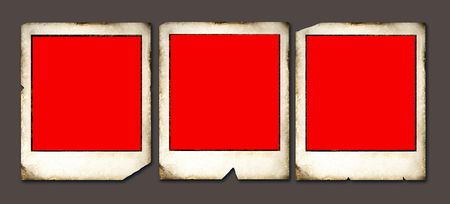 Old Polaroids film for background,2D artの写真素材