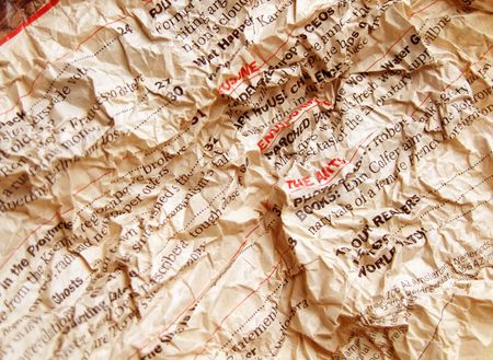 Close-Up of Old new paperの写真素材