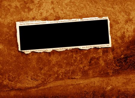 Abstract border with newspaper textの写真素材