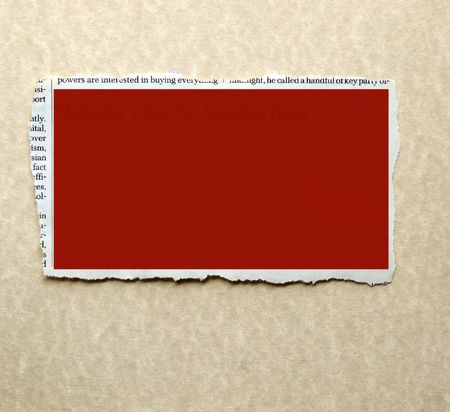 Abstract border with newspaper textの写真素材