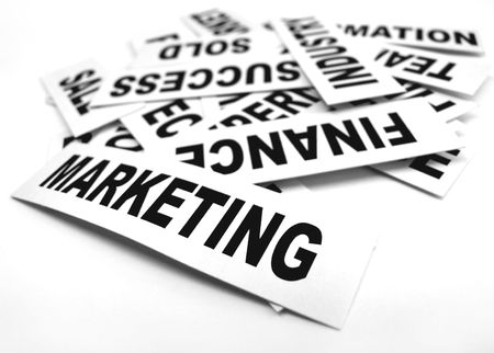 Close up of business new headlinesの写真素材