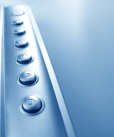 Close up of computer keyboard