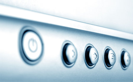 Close up of computer keyboard