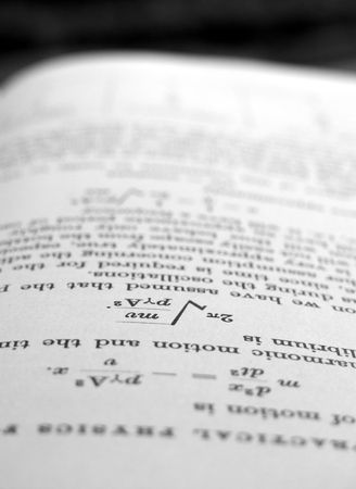 Close up of english Science bookの写真素材