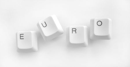 Computer keys with EURO wordの写真素材