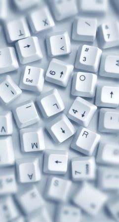 Close up of computer keysの写真素材