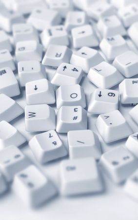 Close up of computer keysの写真素材