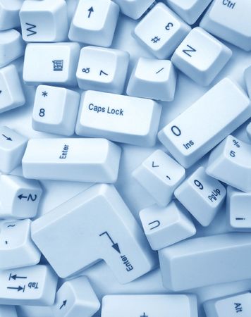 Close up of computer keysの写真素材