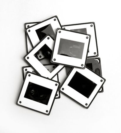 Close up 35mm slides mountsの写真素材