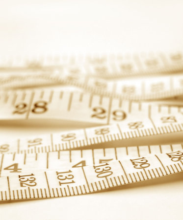 Close-up of a tape measure