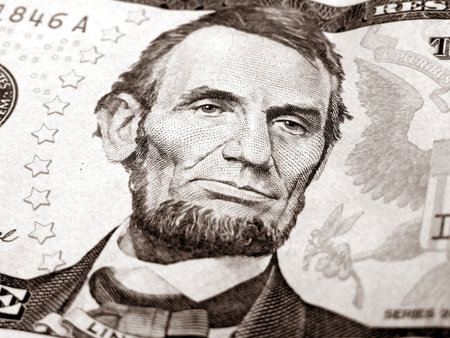 Close up of US dollars