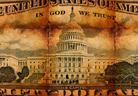 Close up of US dollarの写真素材