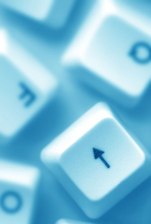 Close up of computer keysの写真素材