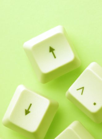 Close up of computer keysの写真素材