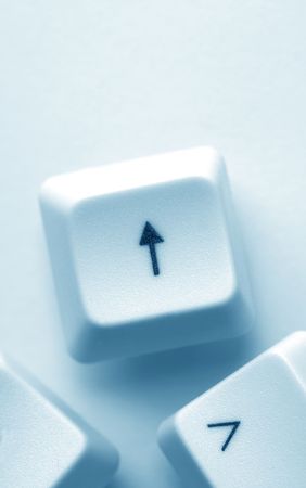 Close up of computer keysの写真素材