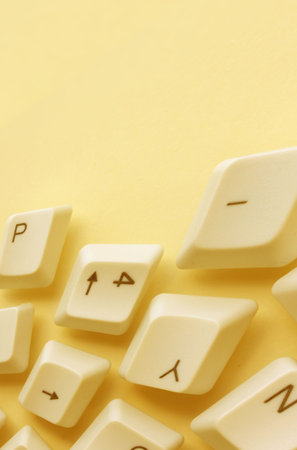 Close up of computer keys
