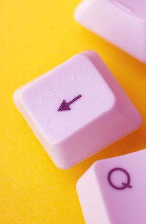 Close up of computer keysの写真素材