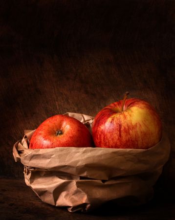 Close up of red appleの写真素材