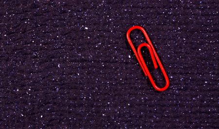 Color paper clips with handmade paperの写真素材