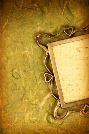  Old fashion  photo frame for background の写真素材