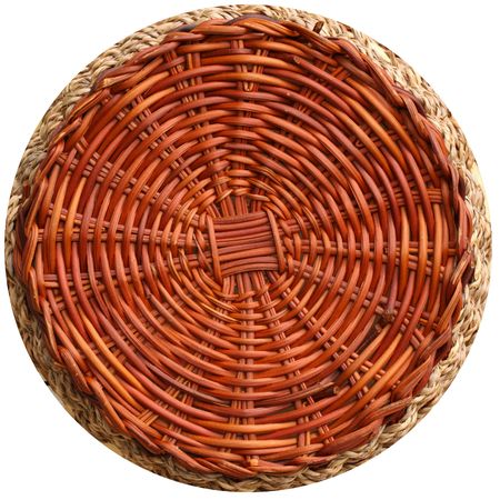 Beautiful basket texture for use as backgroundの写真素材