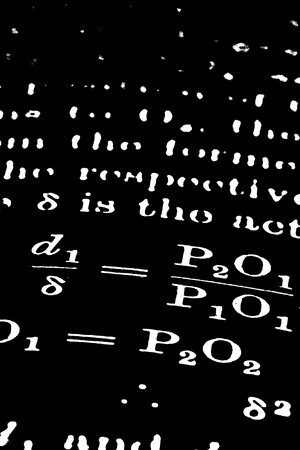 Close up of old mathematics book の写真素材