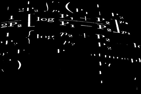 Close up of old mathematics book の写真素材