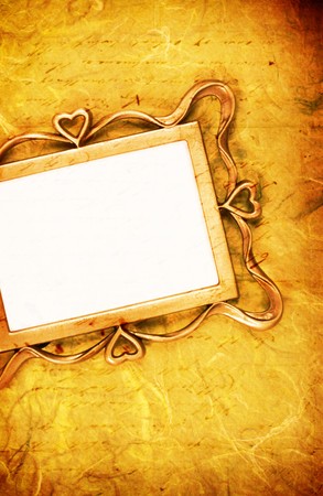 Old fashion photo frame for backgroundの写真素材