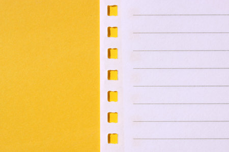 Close up of note paper for background 