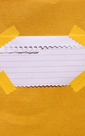 Close up of note paper for background の写真素材