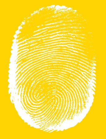 Printout of human fingerprint  with unique detailの写真素材