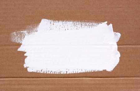 Close up of cardboard with brush linesの写真素材