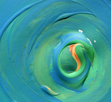 Close up of abstract hand painted artの写真素材