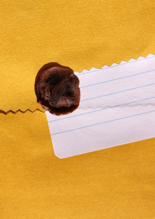 Close up of note paper for backgroundの写真素材