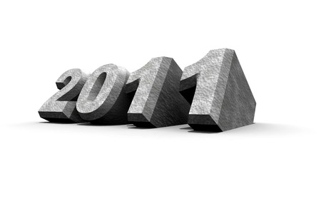 New year 2011 , 3D artの写真素材