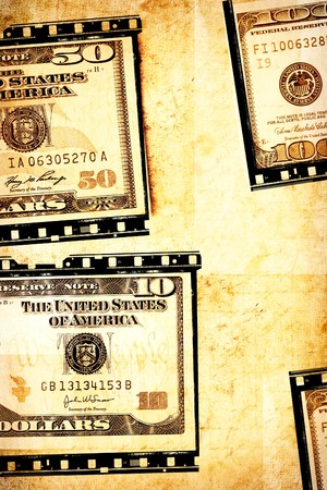 Close up of US dollar の写真素材