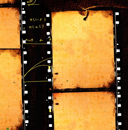 Vintage movie film strips for backgroundの写真素材