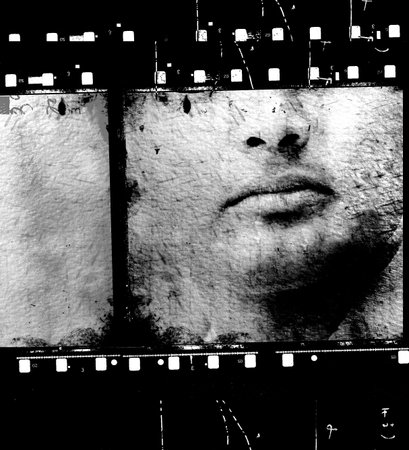 Vintage movie film strips for backgroundの写真素材