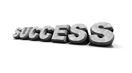 Success text, 3d animation artの写真素材