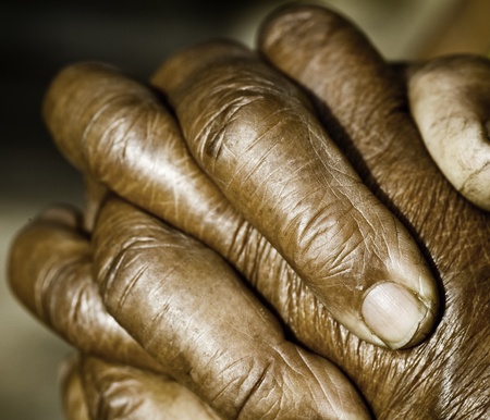 Close up of Praying Handsの写真素材