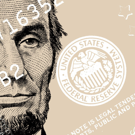 Abstract US dollar with text for background