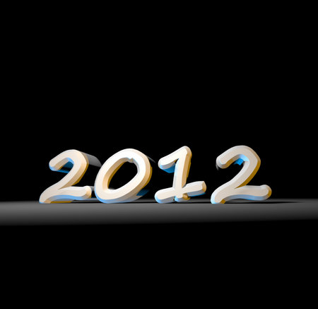 2012 Happy New Year ,3D art