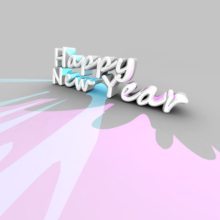 2012 Happy New Year ,3D art