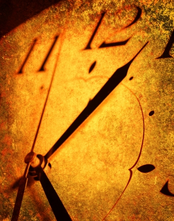 Close up of old clockの写真素材
