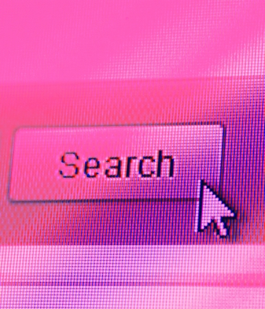 Close up of web Icon on LED screenの写真素材