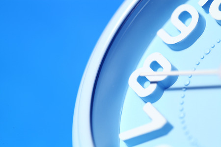Close up of an clock faceの写真素材