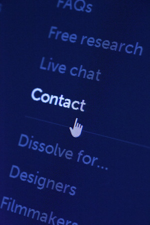 Close up of web Icon on LED screenの写真素材