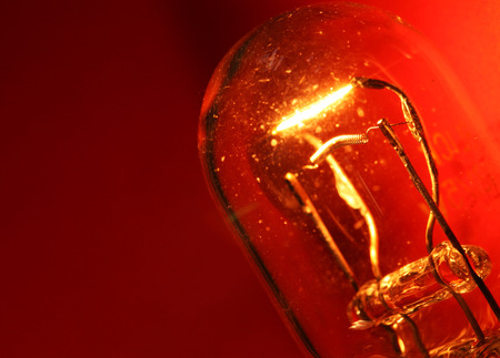 Close up of  Tungsten Bulbの写真素材