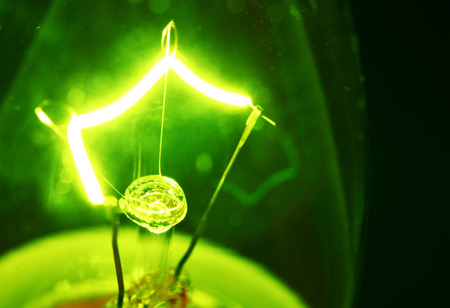 Close up of  Tungsten Bulbの写真素材