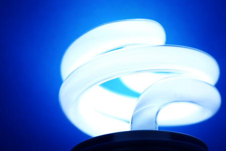 Close up of  CFL Bulbの写真素材